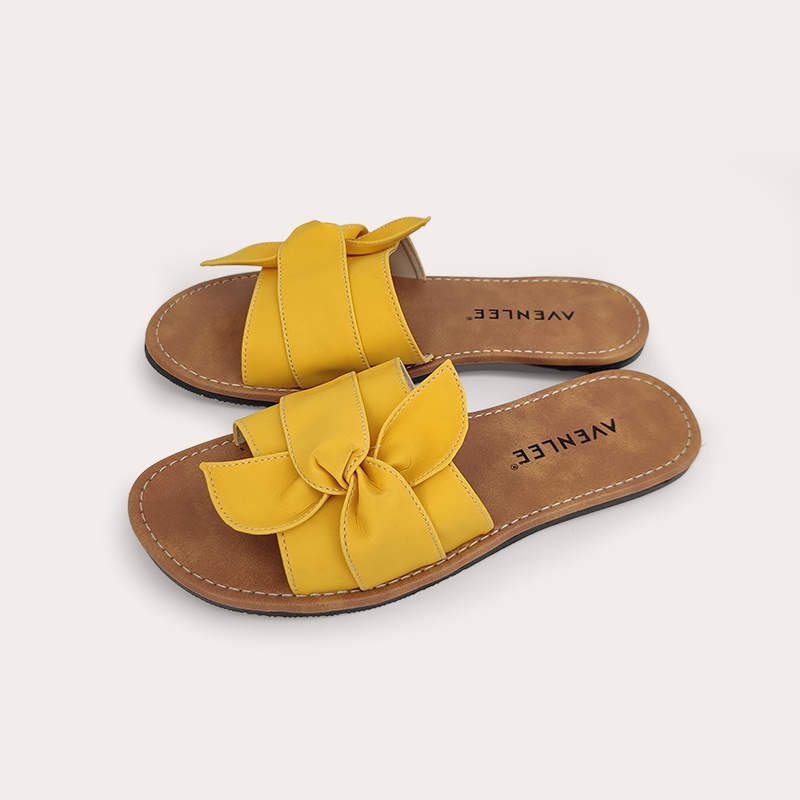 Sandal Wanita Pita Cantik Slop Sol Karet Flat Anti Licin