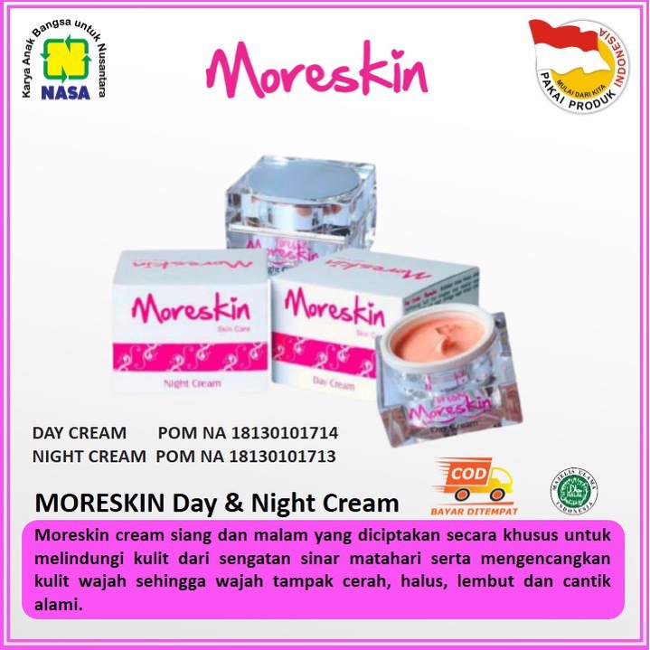 Moreskin Cream Siang Malam Nasa