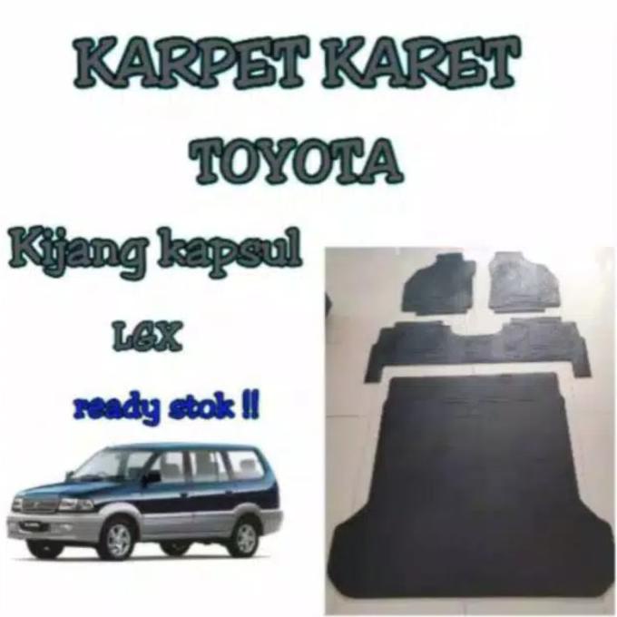 karpet karet alas lantai mobil kijang kapsul 1997 - 2004 full set