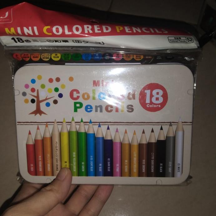 

Mini Colored Pencils Pensil Warna Isi 18Pc Aneka Warna Hot!!!R24A