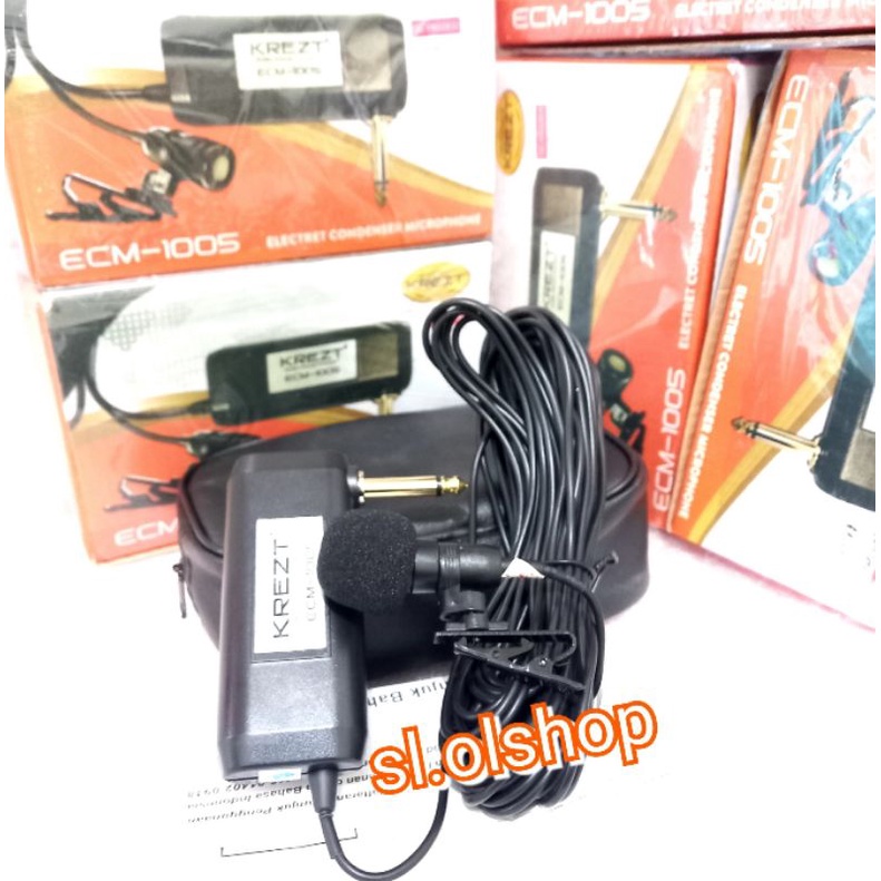 Mic jepit Krezt Ecm 1005,mic imam suara jernih dan sensitif