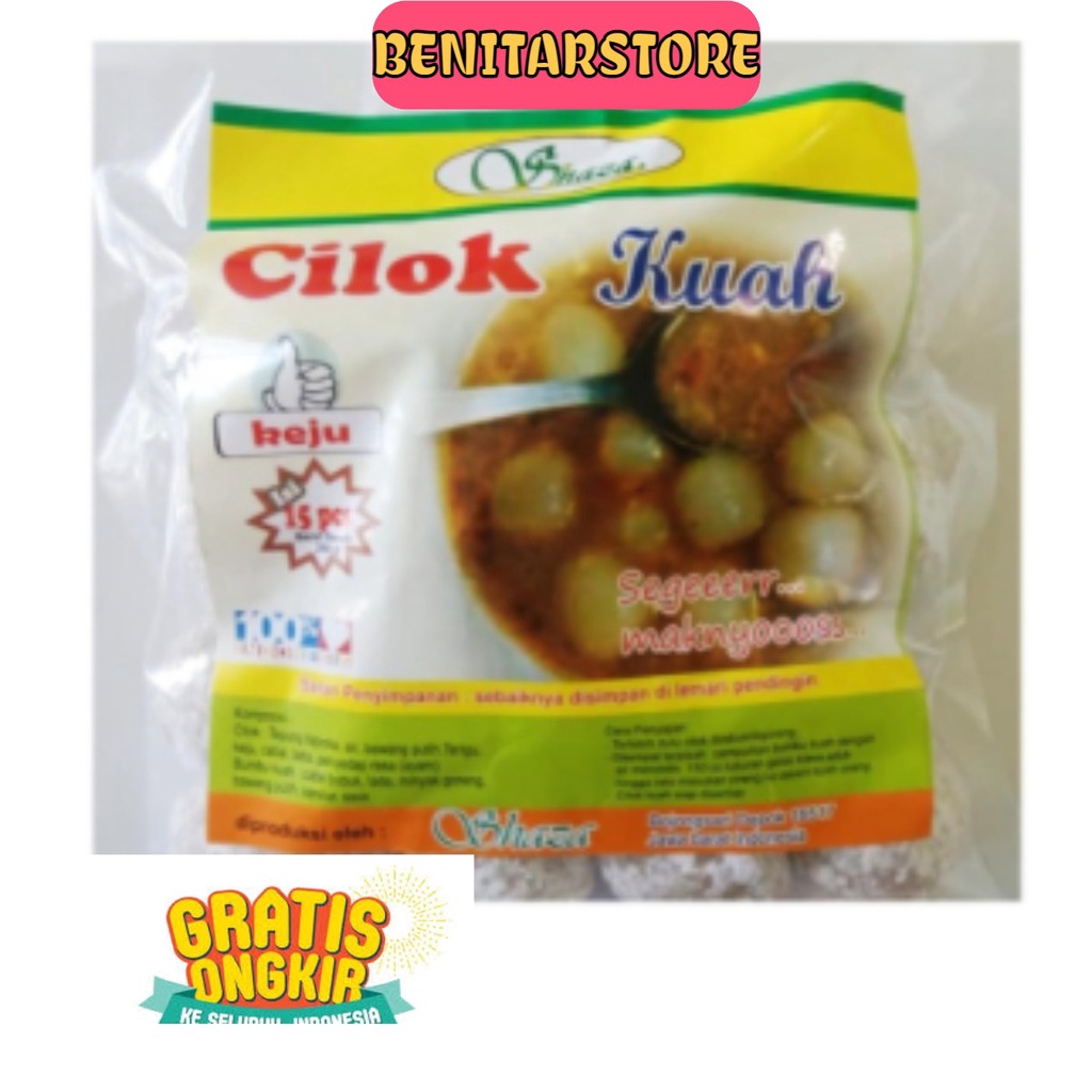 

[BENITARSTORE] 2.2 Shaza Cilok Ahaay Kuah Keju isi 15 / Cilok Keju/Frozen Food