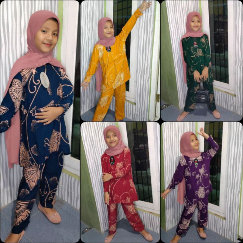 SETELAN ANAK RENDA USIA 1_8 TAHUN MOTIF RANDOM PAKAIAN ANAK PEREMPUAN