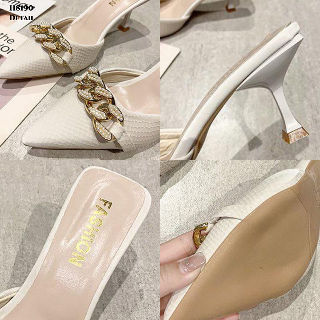 PRF RESTOCK HEELS SLOP FASHION KOREA H8190