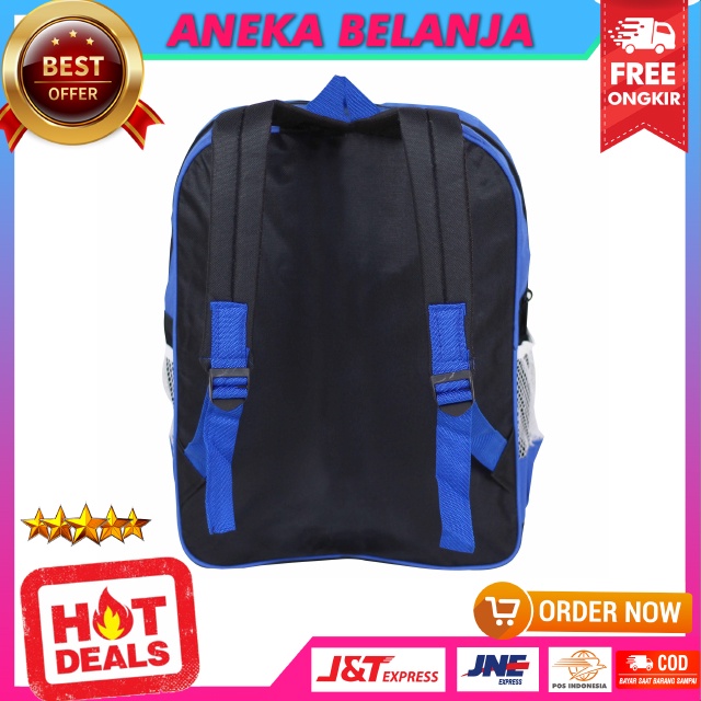 Tas Ransel Anak Keplek Motif Little Bus Biru Back Pack Sekolah Laki Laki Bahan Polyester Awet Berkualitas