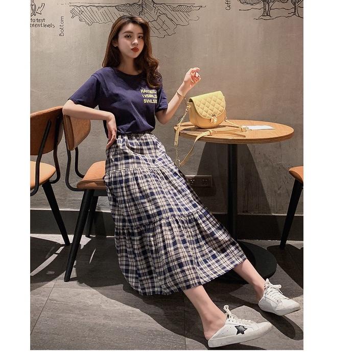 Paling Diminati Rok Wanita Tartan Skirt Korea Style Rok Plisket Premium Rok Import
