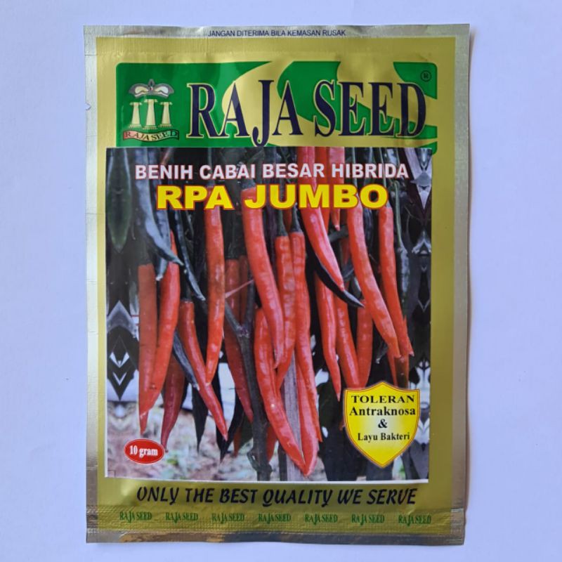 ISI 10GR - BIBIT CABAI MERAH BESAR HIBRIDA RPA JUMBO - BENIH CABE MERAH