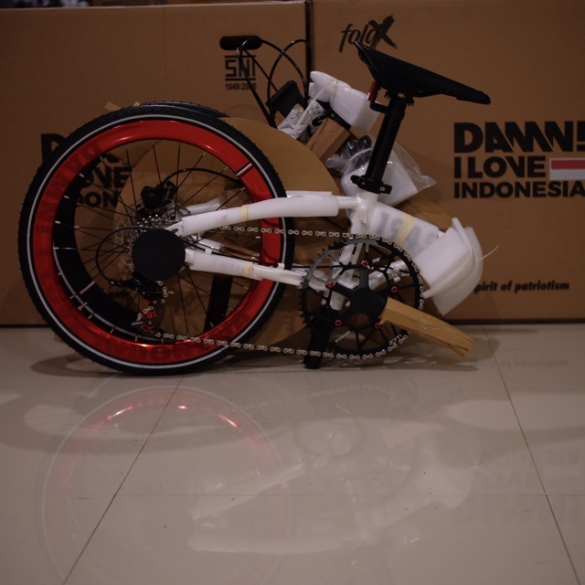 ELEMENT Sepeda Lipat Element Fold X Damn I LOVE INDONESIA 11 Speed 20 Inch