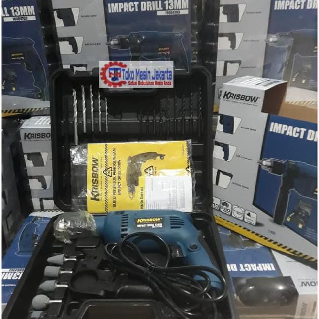 Segera beli KRISBOW impact Drill Set Bor Listrik 21 pcs Stok Terbatas