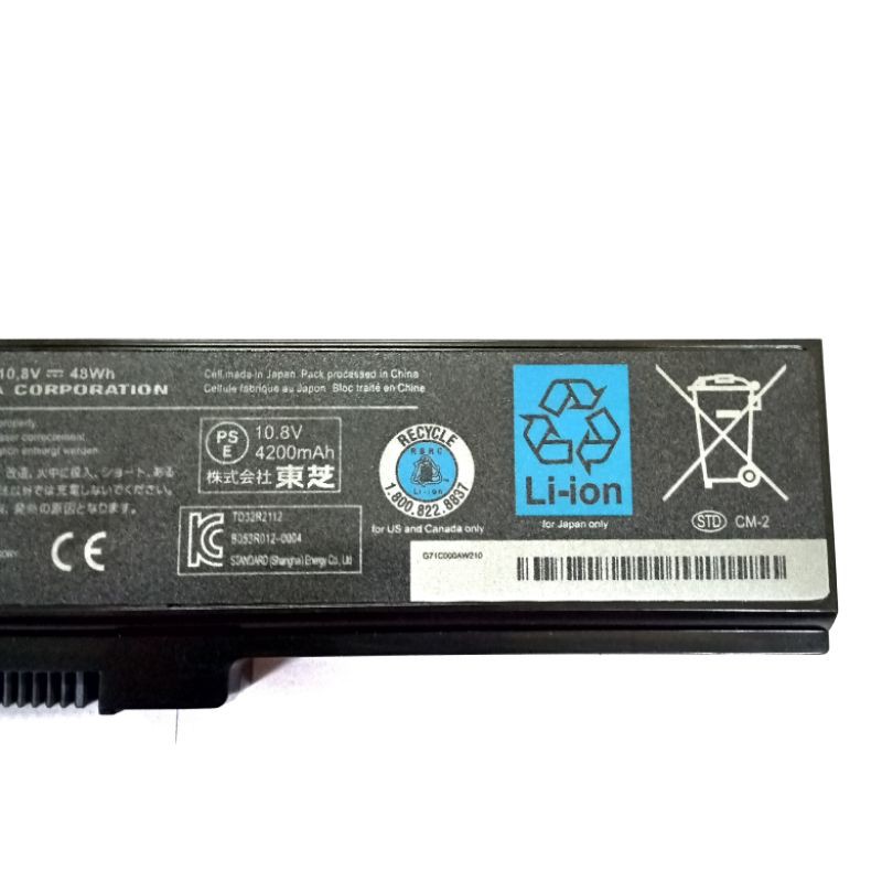 Baterai Toshiba Satellite ORIGINAL L745 L740 L735 L730 L700 L645 L640 L635 L600 C650 C645 C640 C600 PA3817