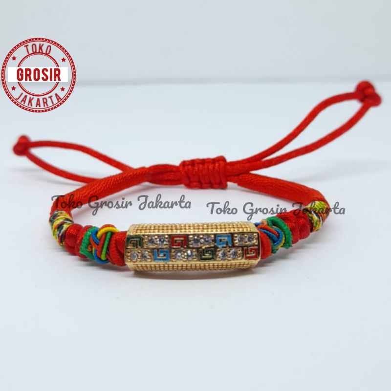 Gelang Tali Liontin Charm Xuping Gelang Tali Merah