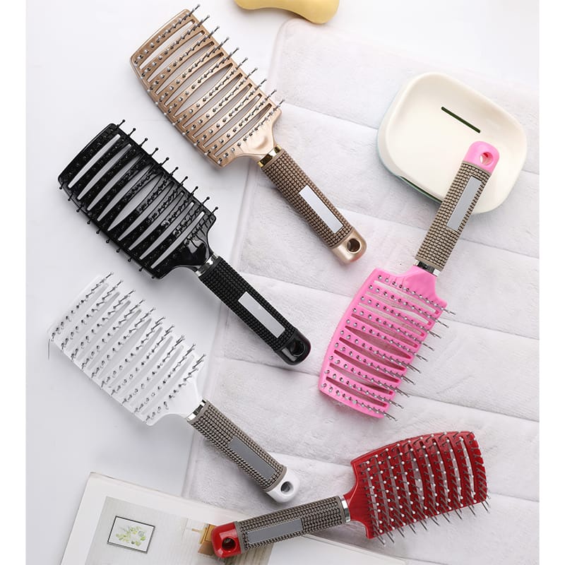 Sisir Jumbo Anti Rambut Kusut / Sisir Styling Salon / Sisir Pijat Hitam Maroon