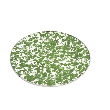 [KODE BARU 385] Kedaung Swirl Piring / Plate Green KS 10 Inch TERMURAH..