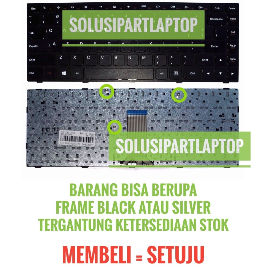 Keyboard Laptop Lenovo G40-30 G40-45 G40-70 G40-80