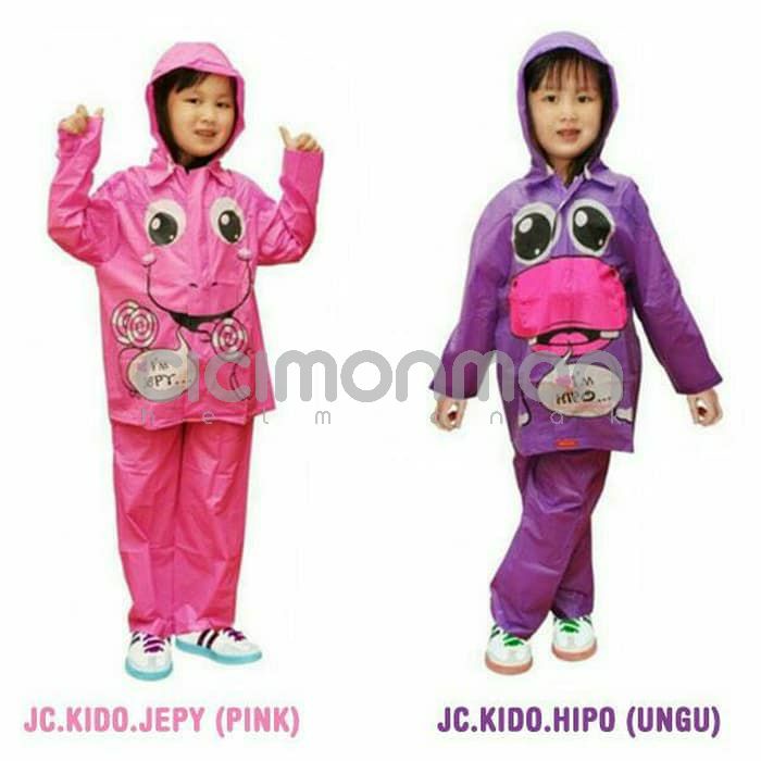 Jas hujan Jaket Celana anak Kido kiddo