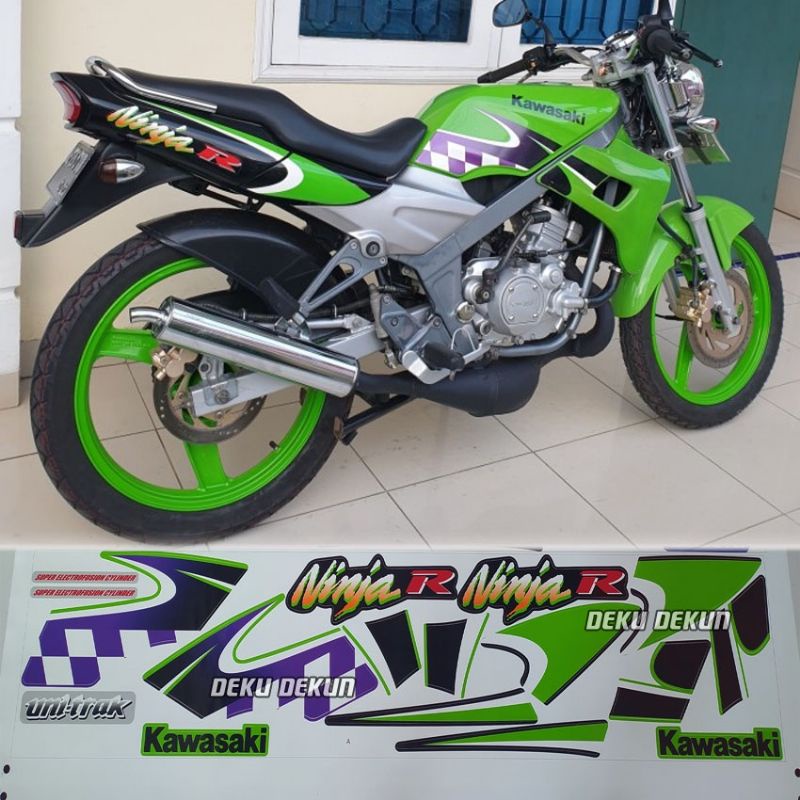 striping ninja r 2003 / striping ninja r kis 2003 / striping kawasaki ninja r kis 2003 hijau / strip