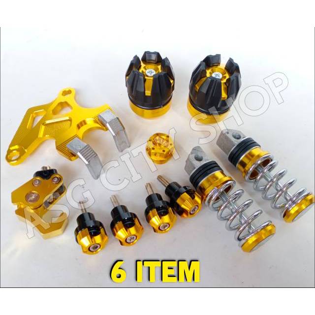 PAKET AKSESORIS VARIASI MATIC HONDA YAMAHA 6 ITEM BEAT MIO SCOOPY VARIO M3 SOUL GT FINO XEON