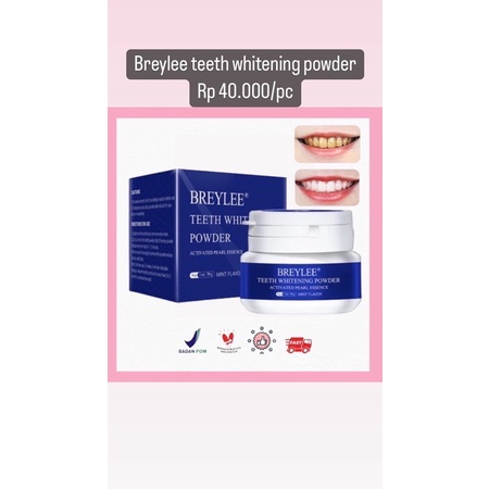 breylee teeth whitening powder