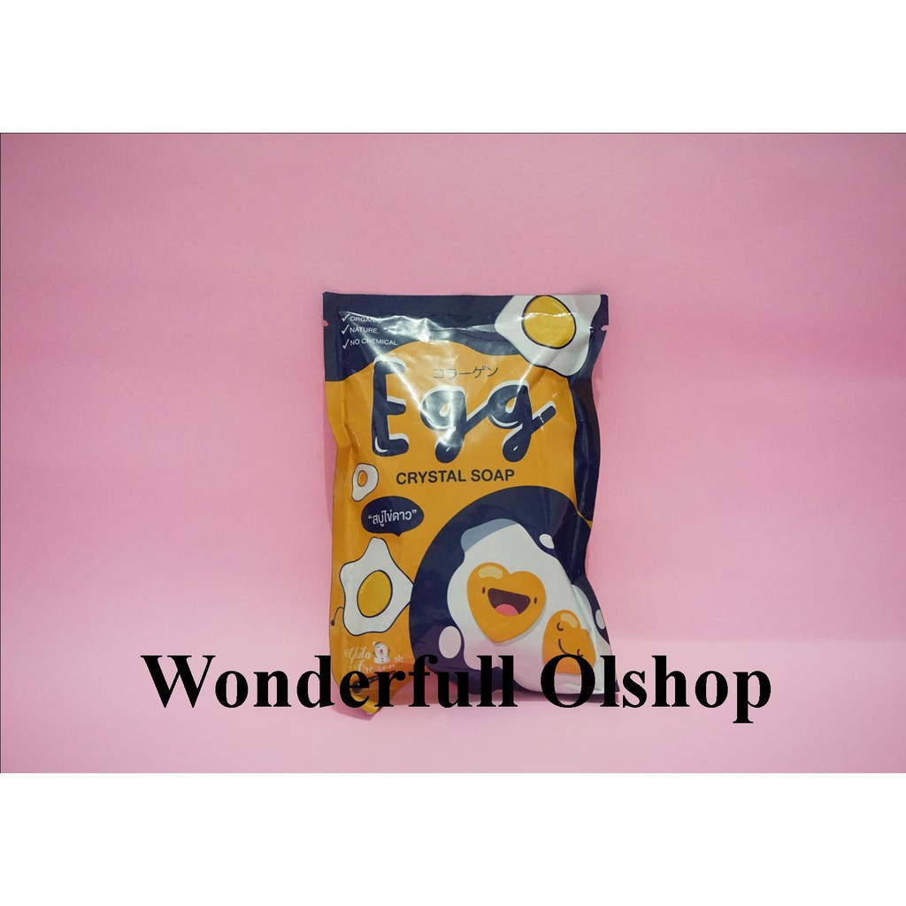EGG CRYSTAL SOAP BY GLUTA FROZEN SABUN TELUR
