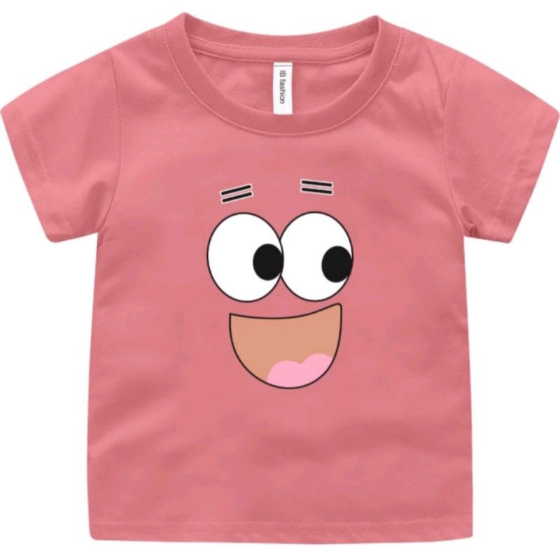 KAOS BAJU ANAK PEREMPUAN DAN LAKI LAKI MURAH LENGAN PENDEK MOTIF KARTUN SMILE CUTE IDEAL USIA UMUR 2 SAMPAI 9 TAHUN UXLO FASHION