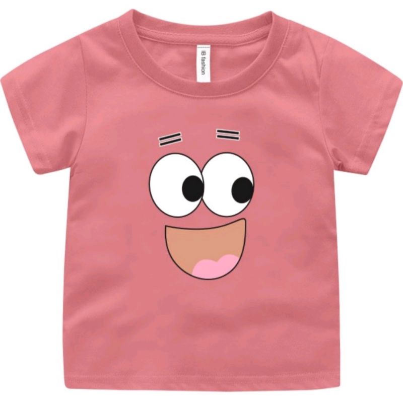 KAOS BAJU ANAK PEREMPUAN DAN LAKI LAKI MURAH LENGAN PENDEK MOTIF KARTUN SMILE CUTE IDEAL USIA UMUR 2 SAMPAI 9 TAHUN UXLO FASHION