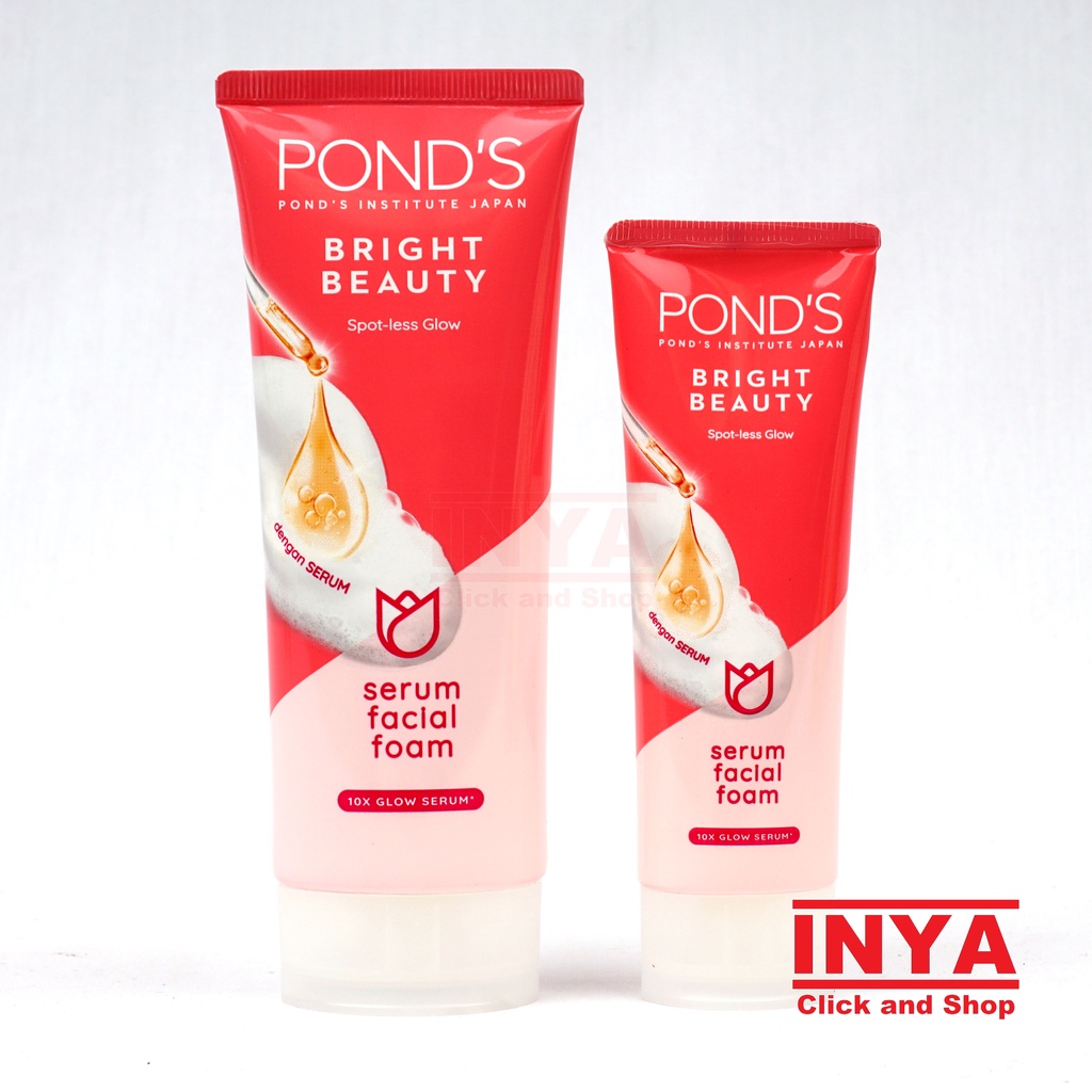 PONDS BRIGHT BEAUTY SERUM FACIAL FOAM 100gr - Sabun Wajah