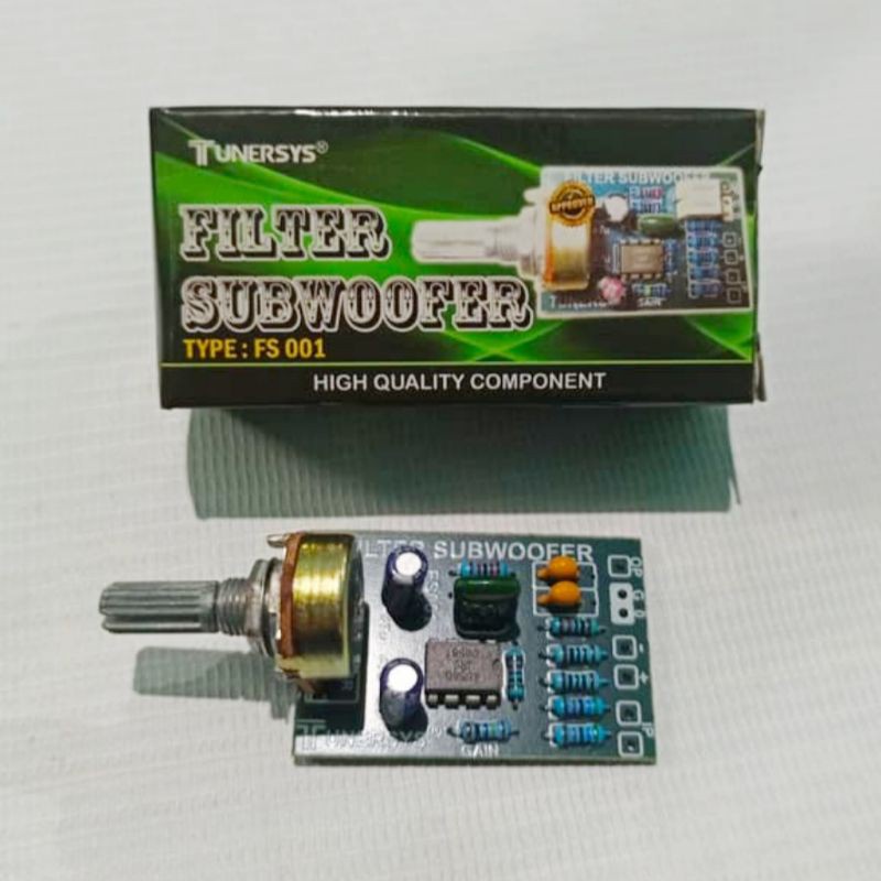 FILTER SUBWOOFER HIJAU TUNERSYS