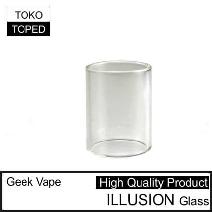 Kaca ILLUSION Sub ohm Tank Replacement | 25 mm warna glass bening