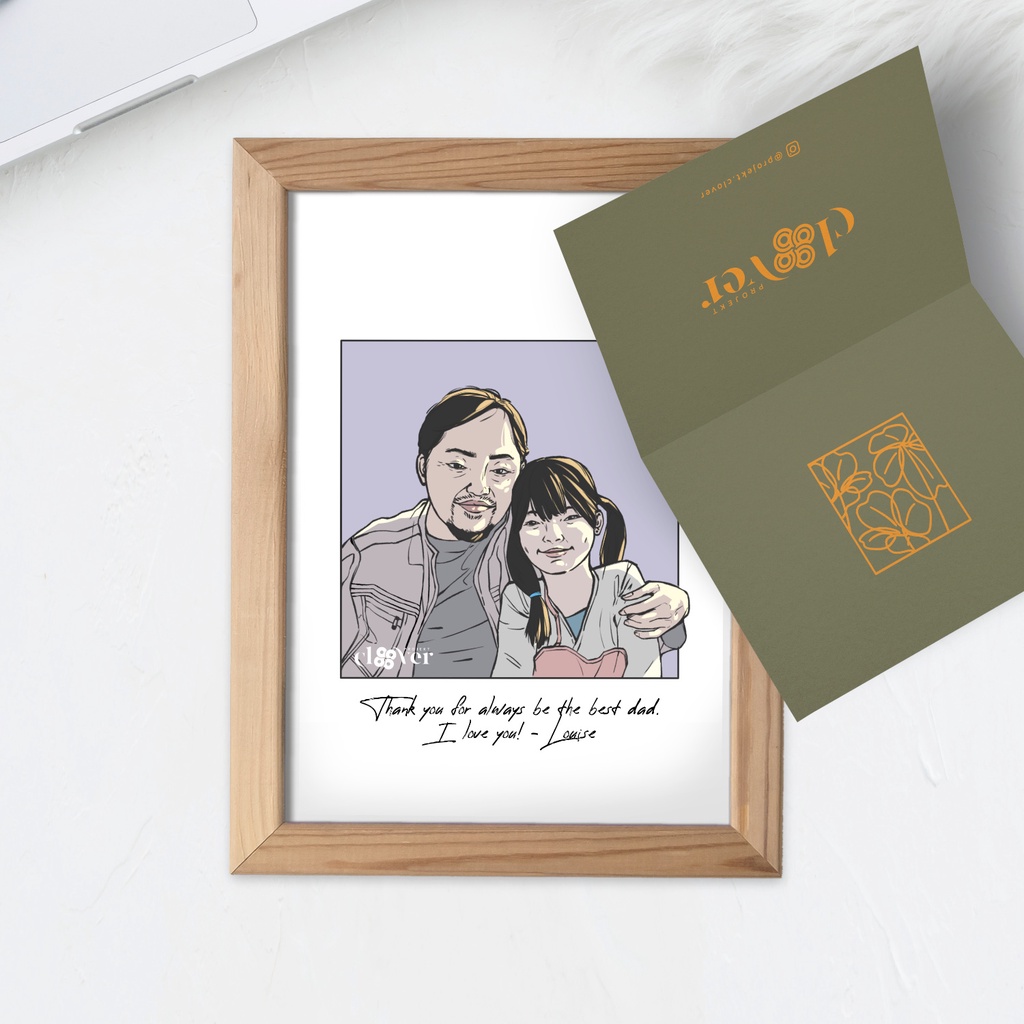 Sketsa Wajah/Gambar Digital Lucu - Cartoon Style (HARGA PROMO)