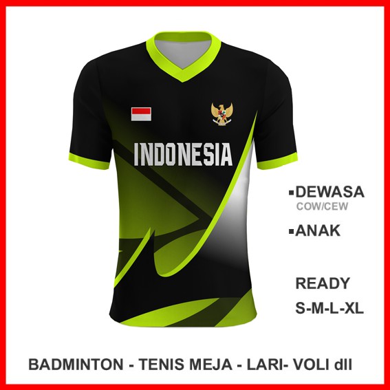 Baju Kaos Jersey Olahraga Badminton Pingpong Lari Volly 1978 - Baju Voli Custom Desain