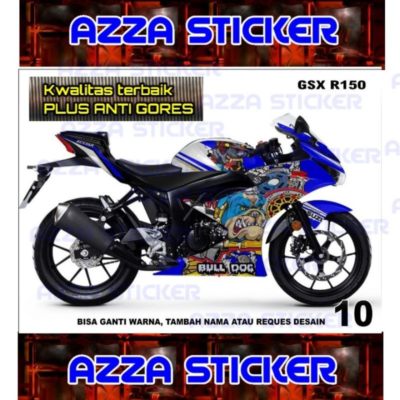 Stiker Dekal Gsx R150 Striping Motor Gsx R150 Full Sticker Decal Gsx R150 Full Stiker Gsx R150 Dekal