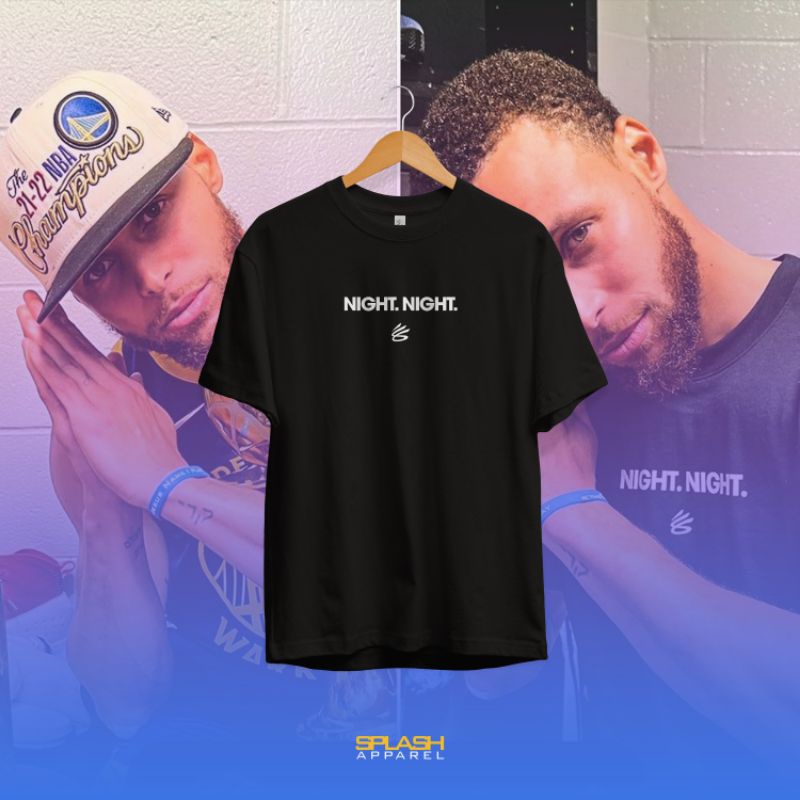 STEPHEN CURRY "NIGHT NIGHT" BOOTLEGGED T-SHIRT
