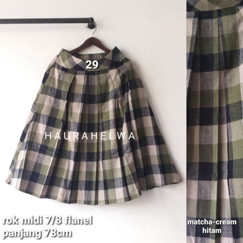 ROK FLANEL IMPORT MIDI 7/8 TARTAN HAURAHELWA-29