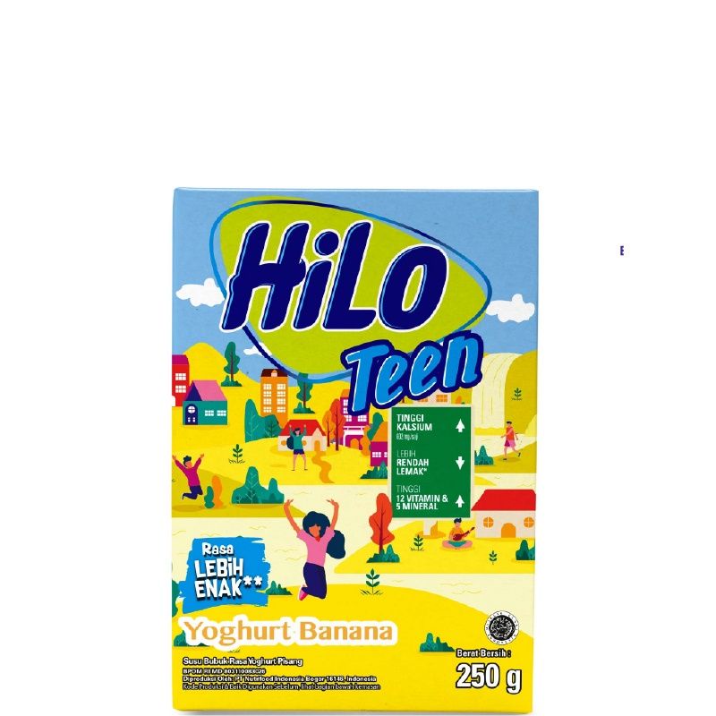 

✨Adinda.ols✨Hilo Teen Yogurt Banana 250 gram - Susu Tinggi Kalsium Rendah Lemak