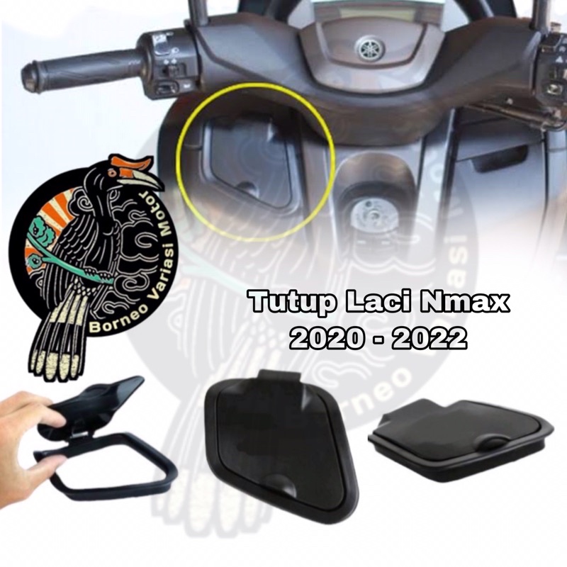 Cover Tutup Laci Depan Motor Nmax New 2020-2022 Bahan Plastik Abs