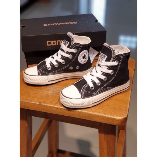 Sepatu sneakers anak balita cewek cowok laki laki perempuan mulai 2 tahun converse boot kids premium