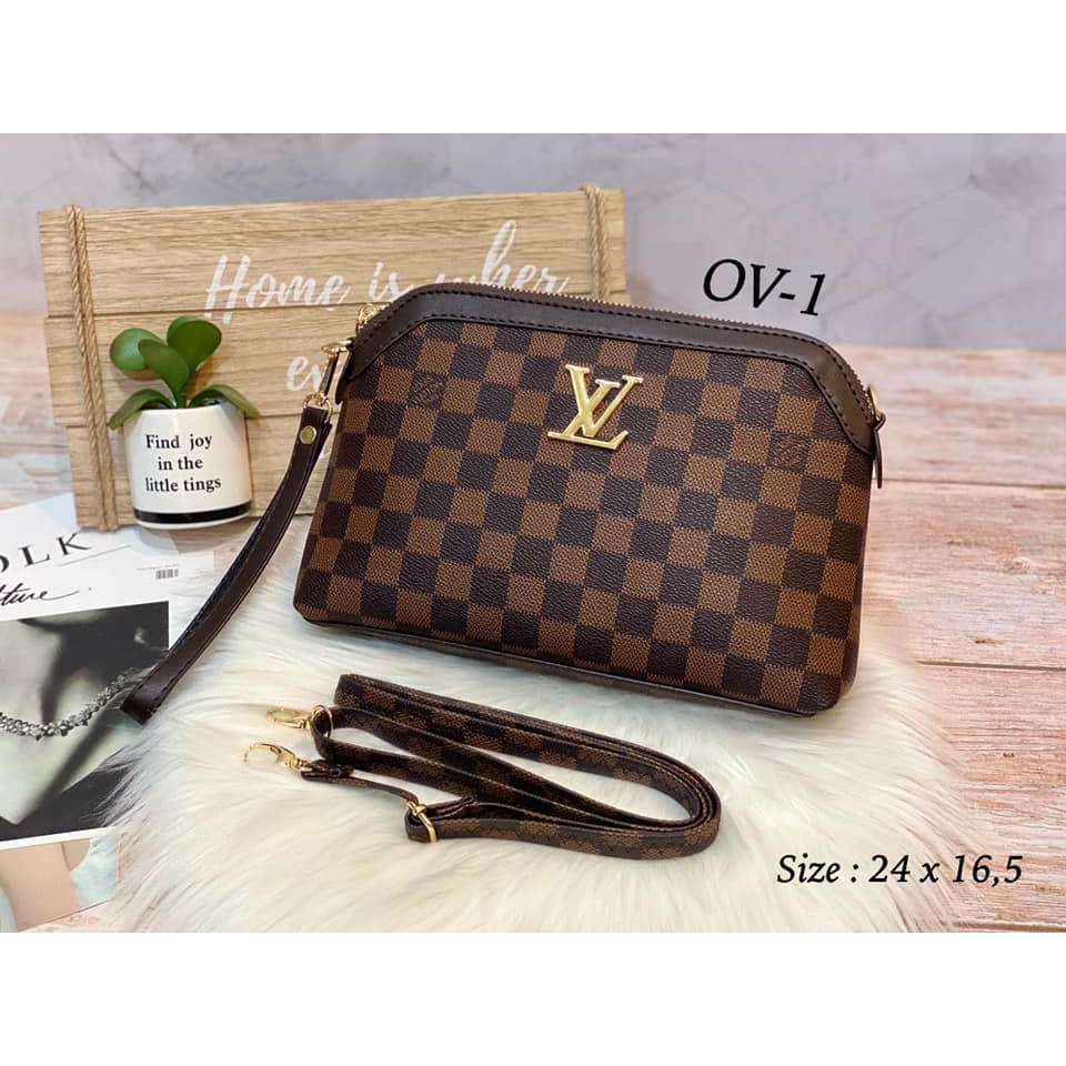 handbag oval bisa slempang/ handbag Lv