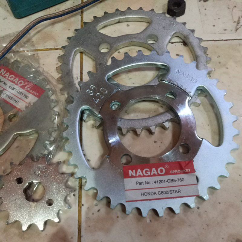 Jual Gear Gir Ger Depan Belakang Honda C C C Star Uk T T Bisa Pakai Atau Pnp