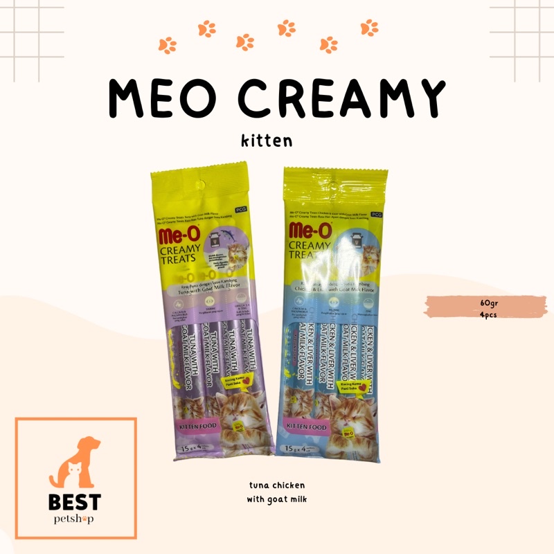 meo creamy treats kitten 4x15gr
