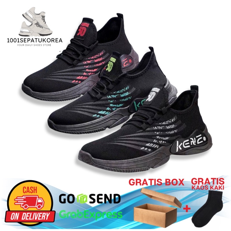 IMPORT SEPATU SNEAKERS PRIA KENE POMA + BOX DAN KAOS KAKI !!! - 2 WARNA