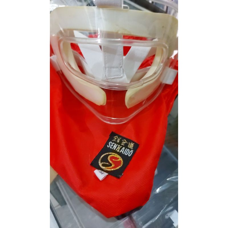 Face Mask Karate Merek Senkaido Pelindung Wajah Muka Karate Kumite Original Facemask Senkaido