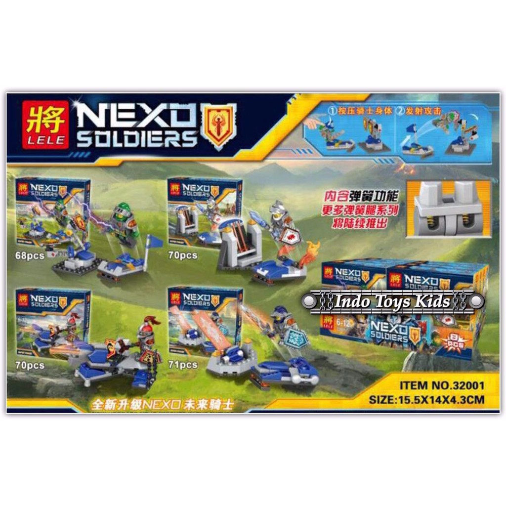 Lego Lele 32001 ABCD 1 4 SET Nexo Knights mainan anak murah mainan edukasi anak murah