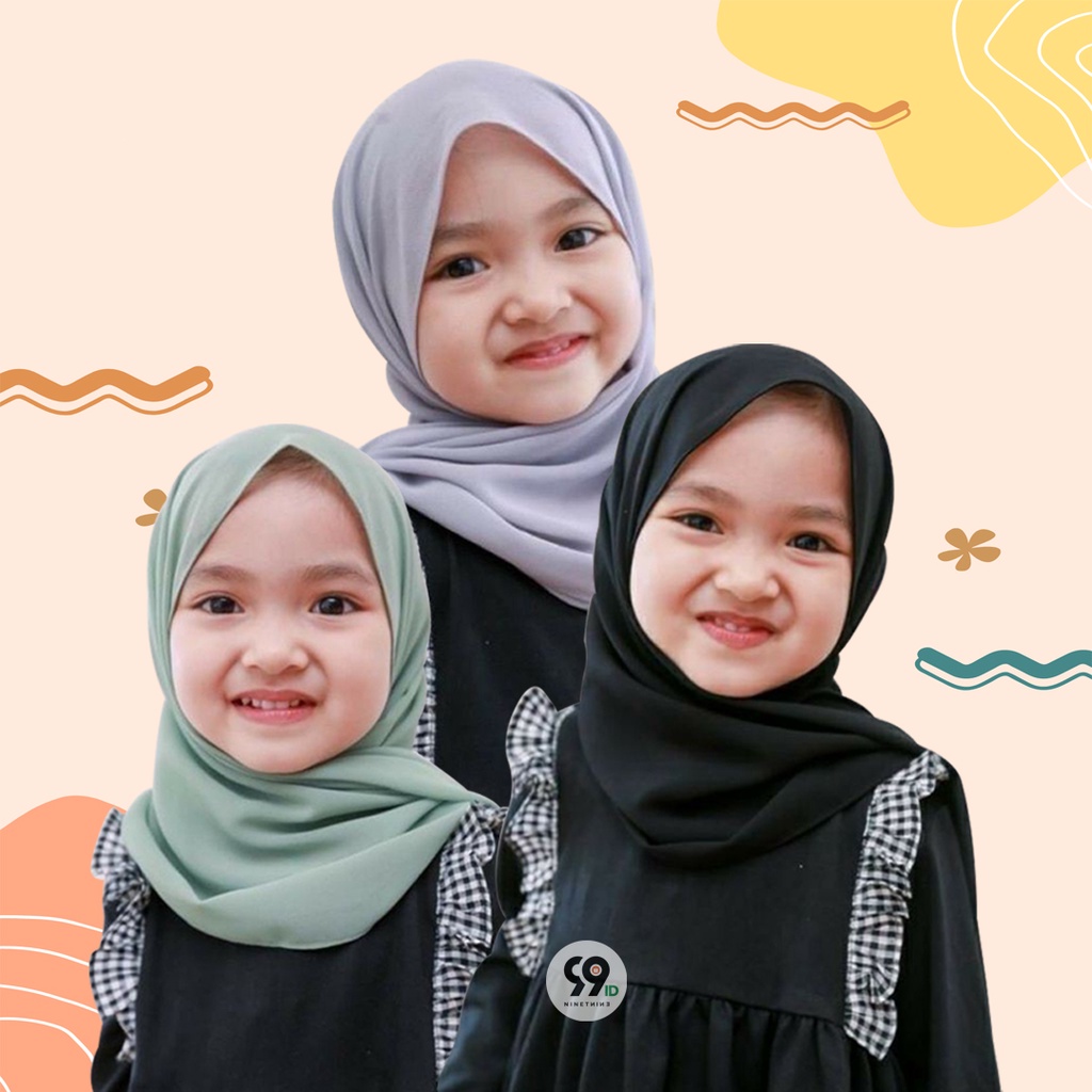 Hijab PASHMINA Tali Anak Perempuan / Kerudung Anak Perempuan !! TERLARISS