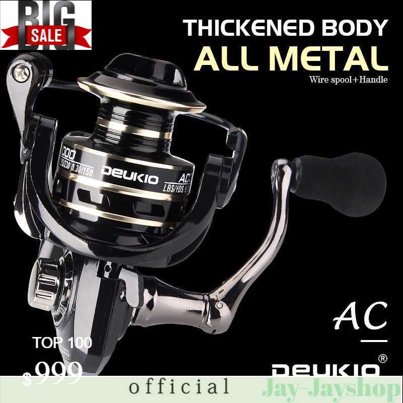 DEUKIO AC2000 Reel Pancing Spinning Fishing Reel 5.2:1 Gear Ratio