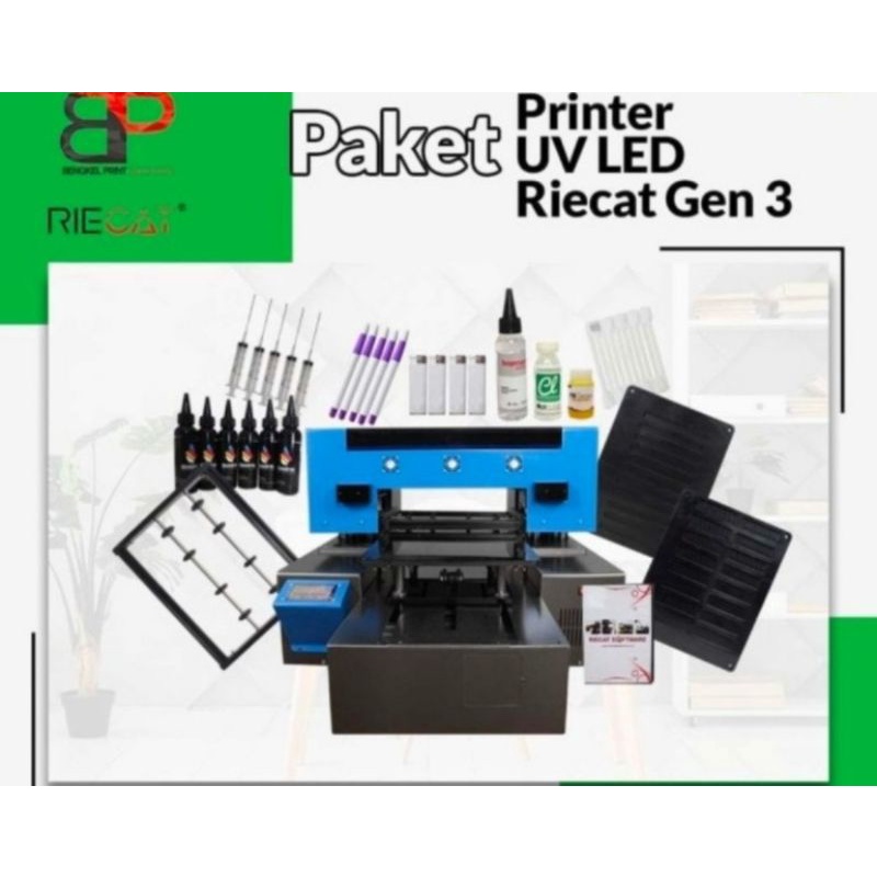paket Printer Uv Riecat v3 bisa Tumbler , akrilik dll