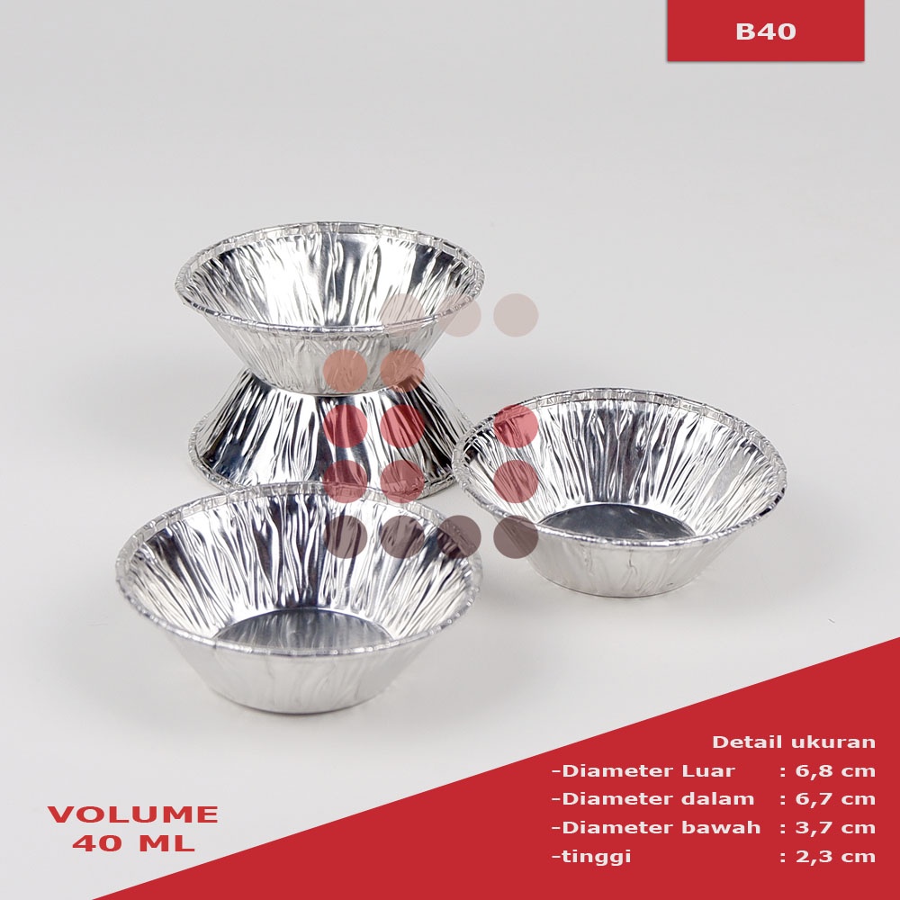 alumunium foil cup B40