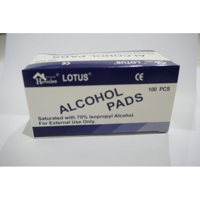 Alkohol Swab Tissue Basah Pad Tisu Alcohol Swab Tissue Swab Lotus Isi 100 Pc