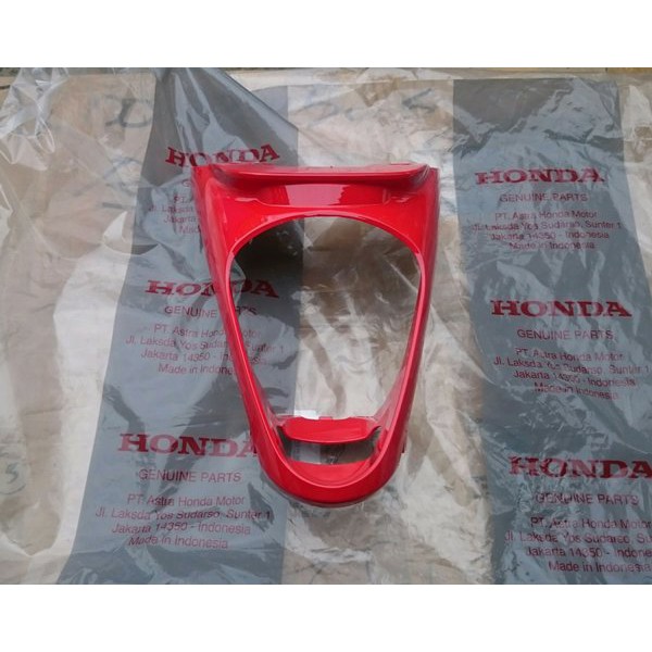 sparepart cover center sambungan body scoopy fi warna merah Ferrari bagus