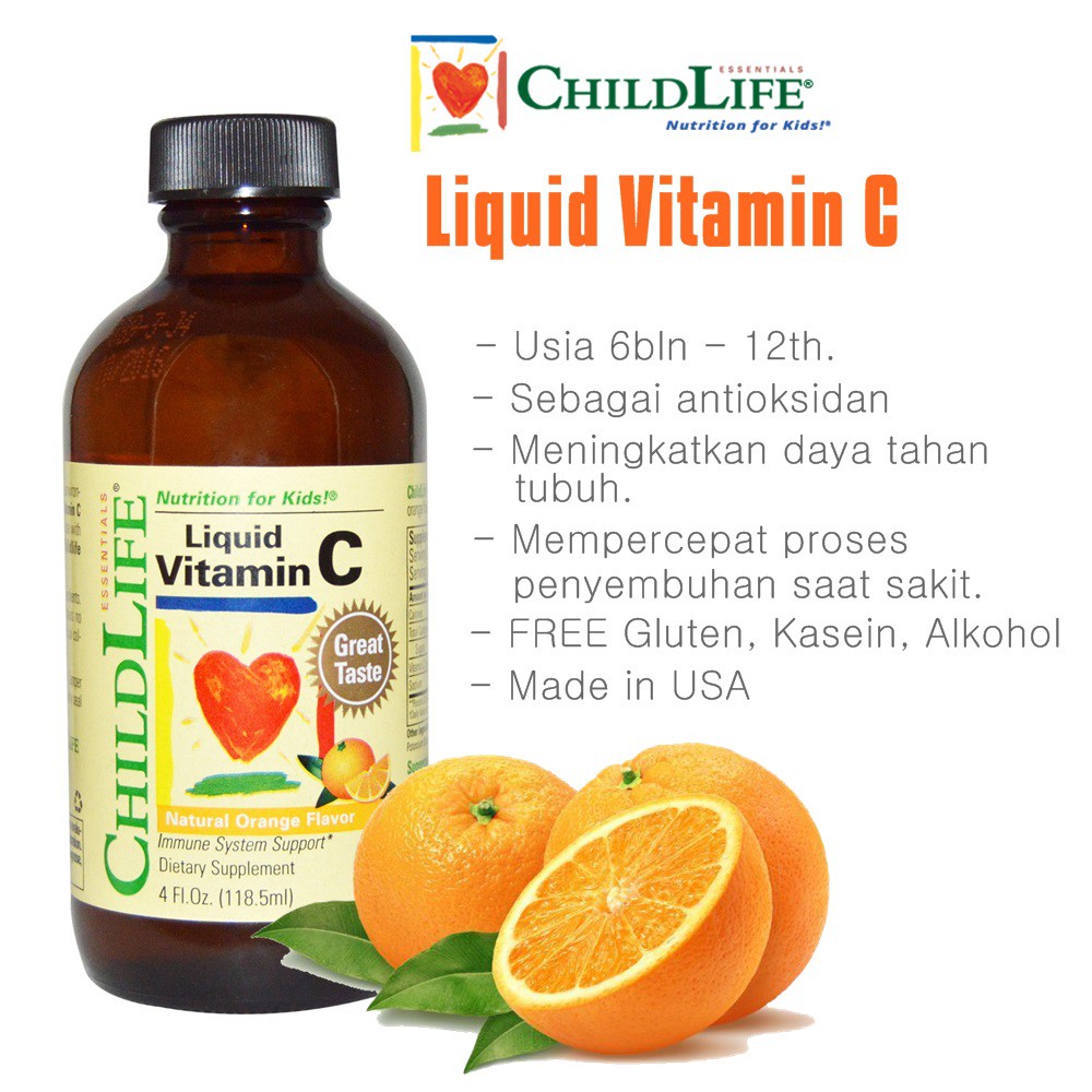 Promo Childlife Liquid Vitamin C 1185 Ml Child Life Liquid Vitamin C