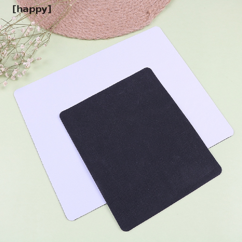 Ha 1pc Mouse Pad Bahan Karet Warna Putih Untuk Laptop / Komputer / Tablet